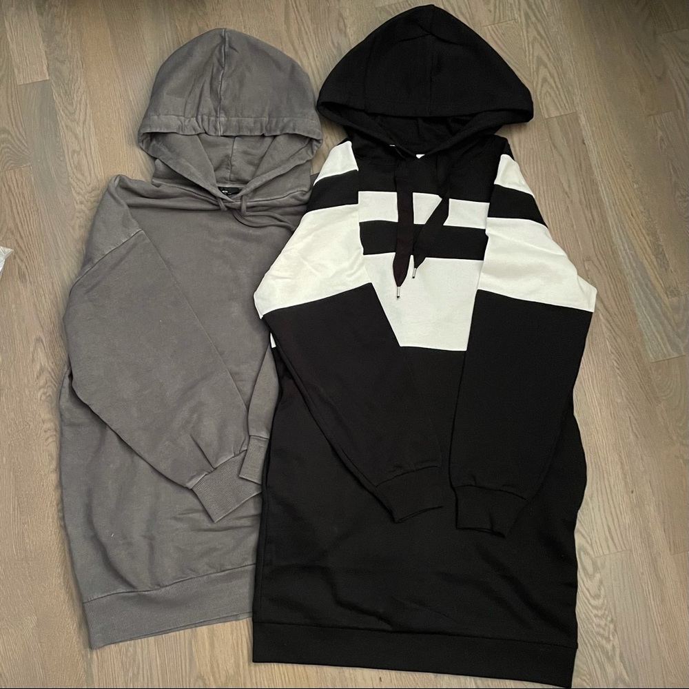 TOPSHOP & GAP longline hoodies/dresses